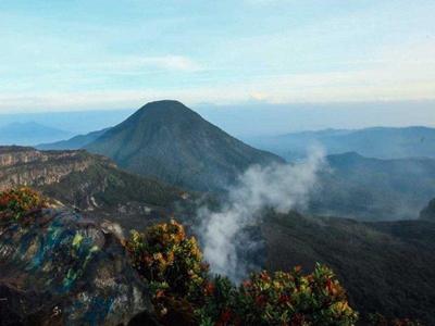 A view from Mount Pangrango in Indonesia