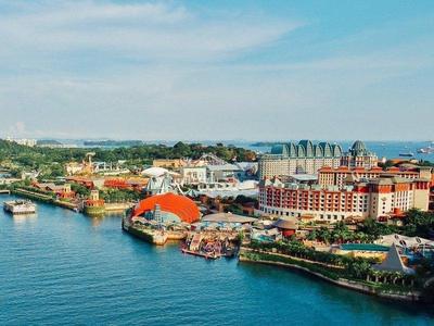 Aerial view of Sentosa Island