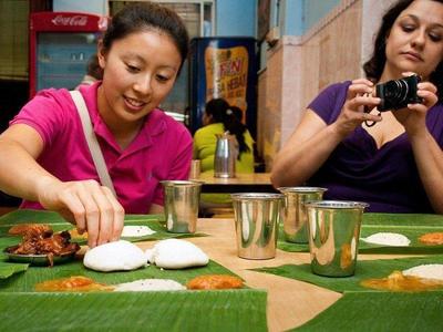 Banana leaf rice at Kuala Lumpur