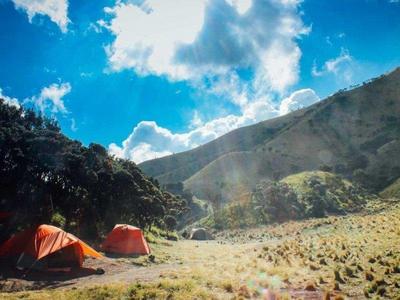 Base camp location at Mount Merbabu