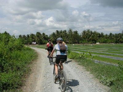 Biking in Mekong Delta
