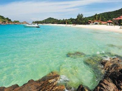 Boat by the beach at Redang Island