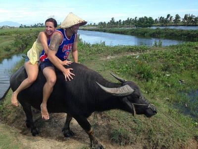 buffalo riding hoi an