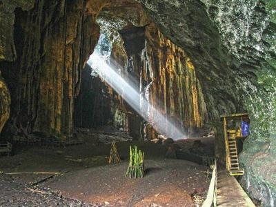 Cavern of Gomantong Cave in Sandakan
