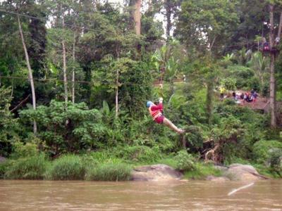 Flying fox in Jeram Besu