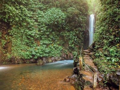 Gitgit Waterfalls in the jungle of Indonesia