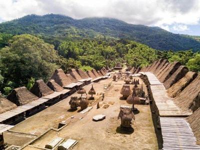 Historical Bena Village near Bajawa