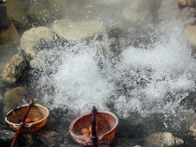 Hot Spring at the Tangkuban Perahu Volcano in Bandung