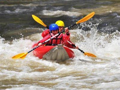 Kayaking in Ayung River