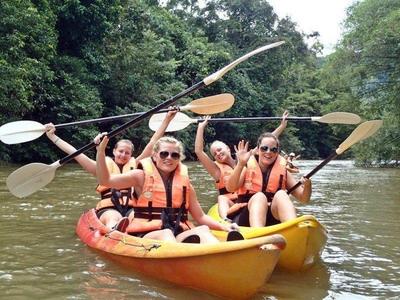 Kayaking in Sungai Sarawak Kiri