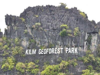 Kilim Geoforest Park sign in Langkawi