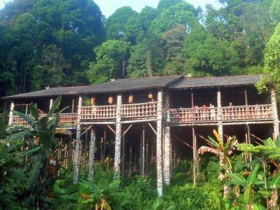 Lemanak Iban Longhouse in Sarawak