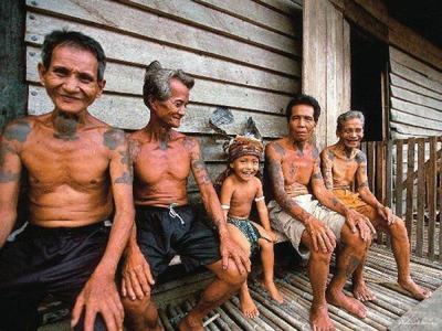 Lemanak natives at Sarawak