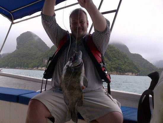 Man caught big grouper in Langkawi