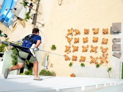 Man doing Vertical Walk at Sentosa
