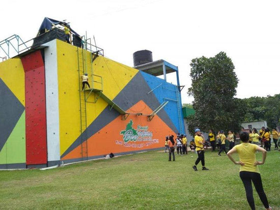 Ninja boy obstacle course