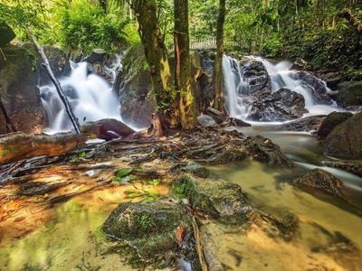 Small waterfall in Cameron Highlands
