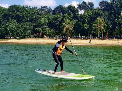 Stand up paddling in Singapore