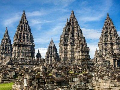 Temple complex at Prambanan