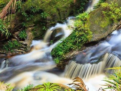The beautiful Tajor Waterfall in Bako National Park