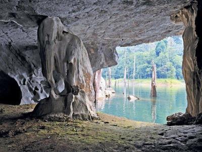 The cavern of Gua Taat in Kenyir Lake