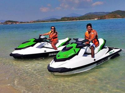 Tourists on jetski in Langkawi