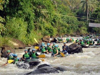 Water rafting in Citarik River